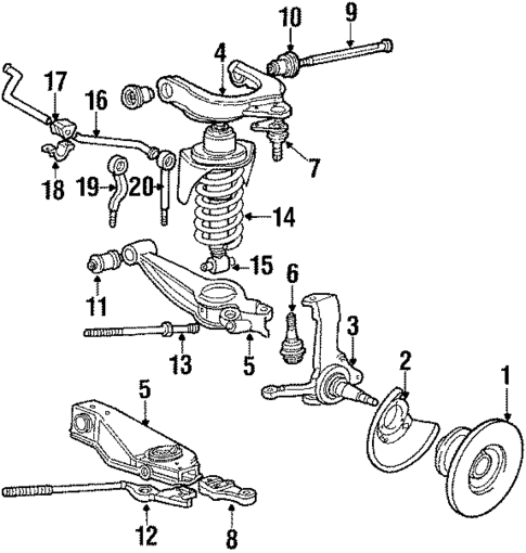 Front Brakes for 1991 Volkswagen Vanagon #1