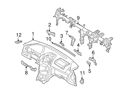 Instrument Panel for 2009 Kia Amanti | OEM Parts Online