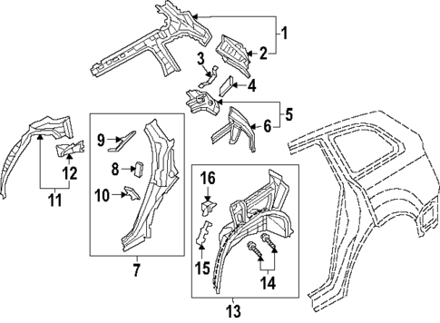 Inner Structure for 2025 Audi Q7 #0