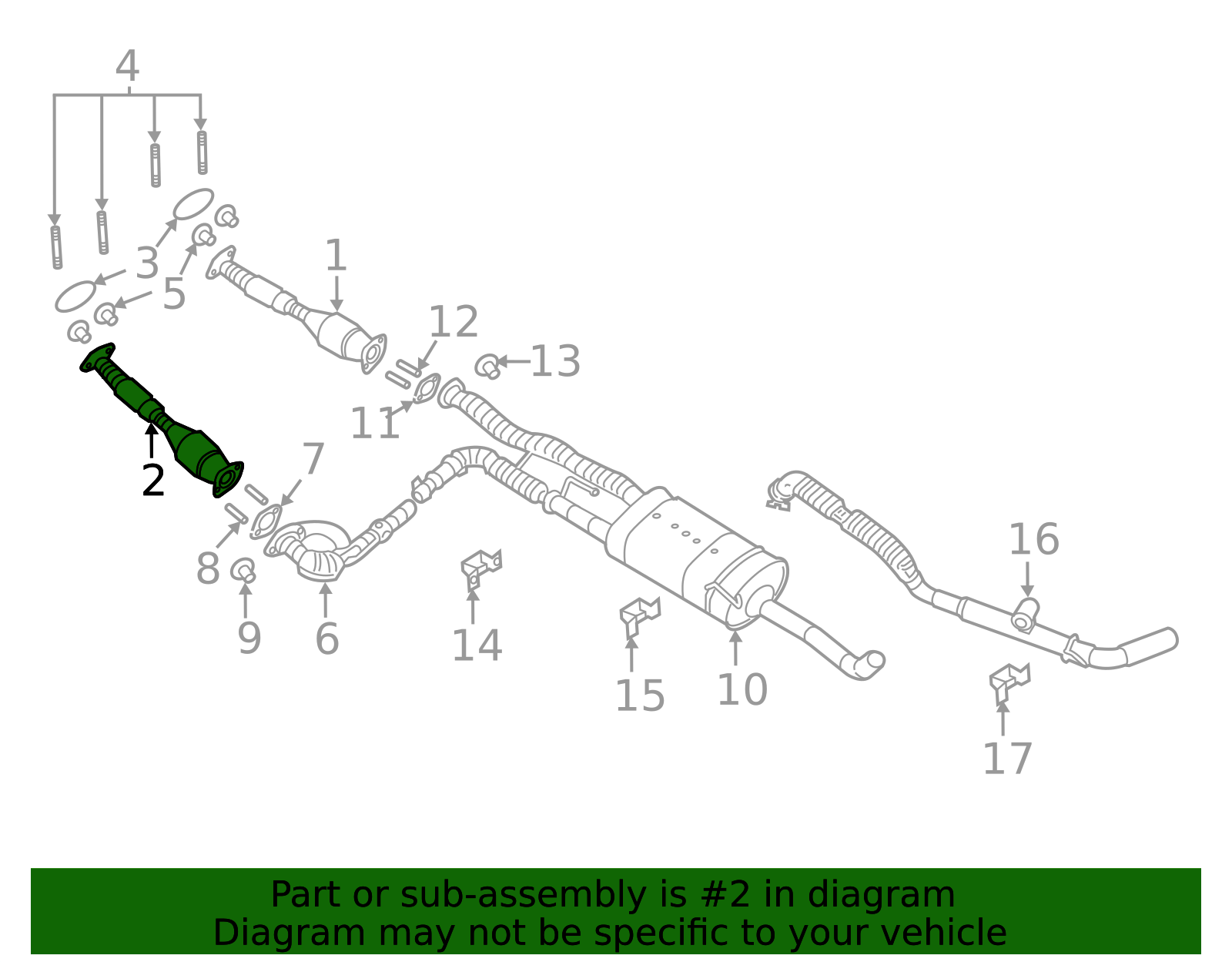 2017-2019 Nissan TITAN Front Pipe 20020-EZ30A | OEM Parts Online