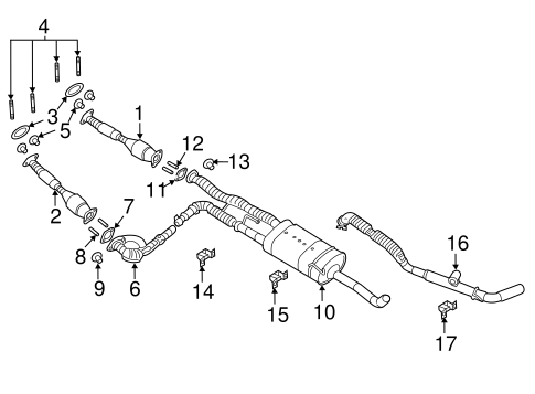 Exhaust Components for 2018 Nissan TITAN | OEM Parts Online