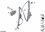 67627207008 - : Drive For Window Lifter, Right for BMW Image