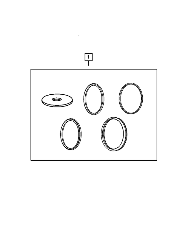 4637078AB - Automatic Transmission 4 Speed: Transmission Clutch Seal Package for Mopar Image image