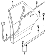61400AC060 - Body: Door Shell for Subaru: Legacy Image