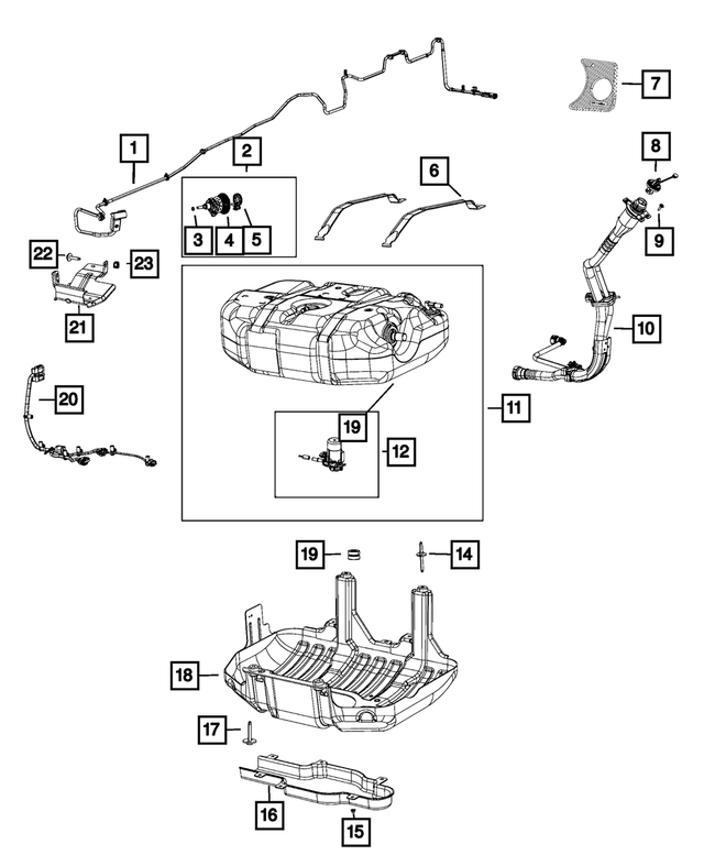 68145555AD - Emission Controls: Diesel Exhaust Fluid Cap for Mopar Image