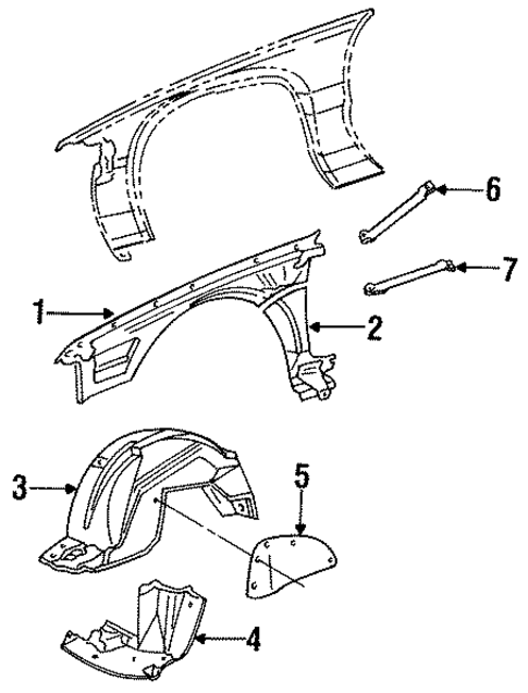 Inner Components for 1994 Cadillac Fleetwood #0