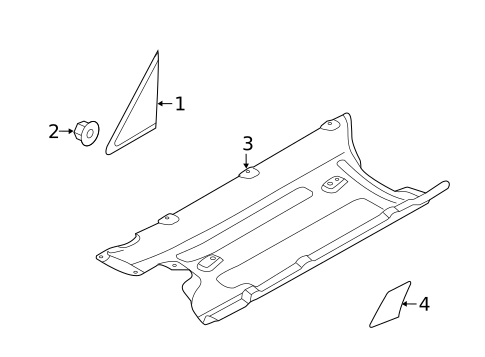Exterior Trim - Pillars for 2015 Kia Sedona #0