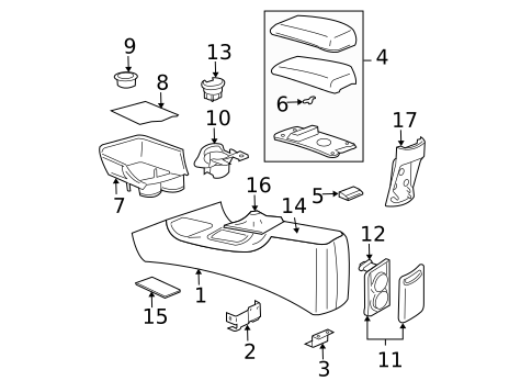 Console for 1999 Pontiac Grand Am #0