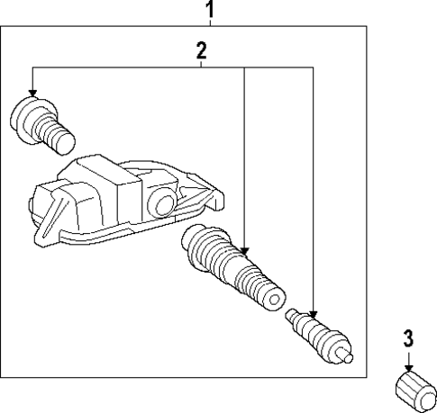 Tire Pressure Monitor Components for 2025 Toyota 4Runner #0