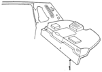 F1OY5446668AAL - Body: Pkg Tray Trim for Lincoln: Continental Image
