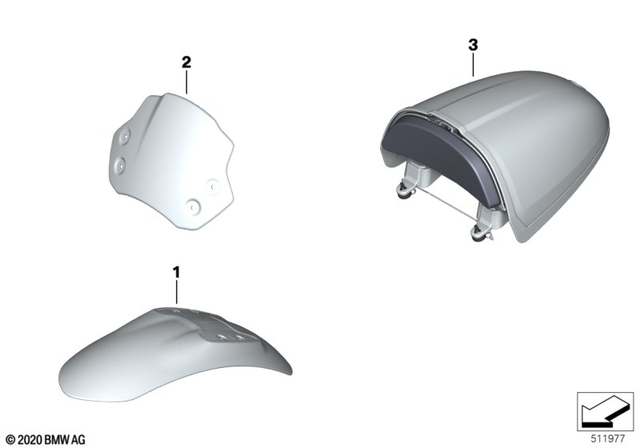 46611540899 - : Cover, Front Wheel for BMW-Motorrad Image