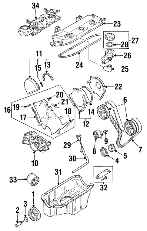 Engine Parts for 1992 Mitsubishi Montero #0