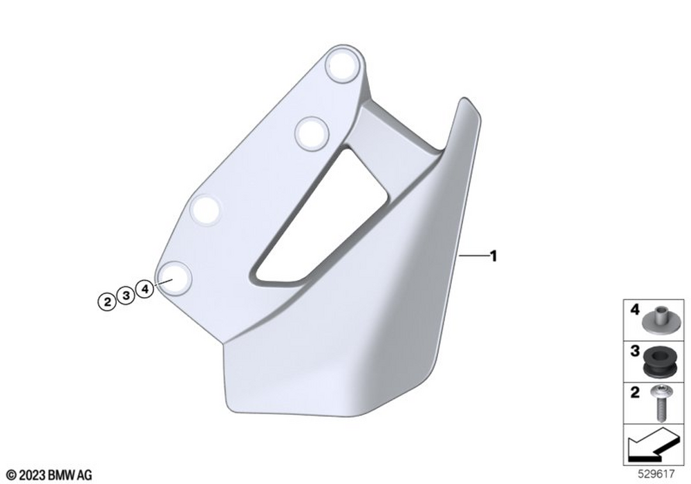 メリー 46631542701 - Wind Deflector Left 2022-2025 BMW-Motorrad