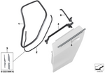 51727482948 - : Edge Protection, Door, Rear for BMW Image