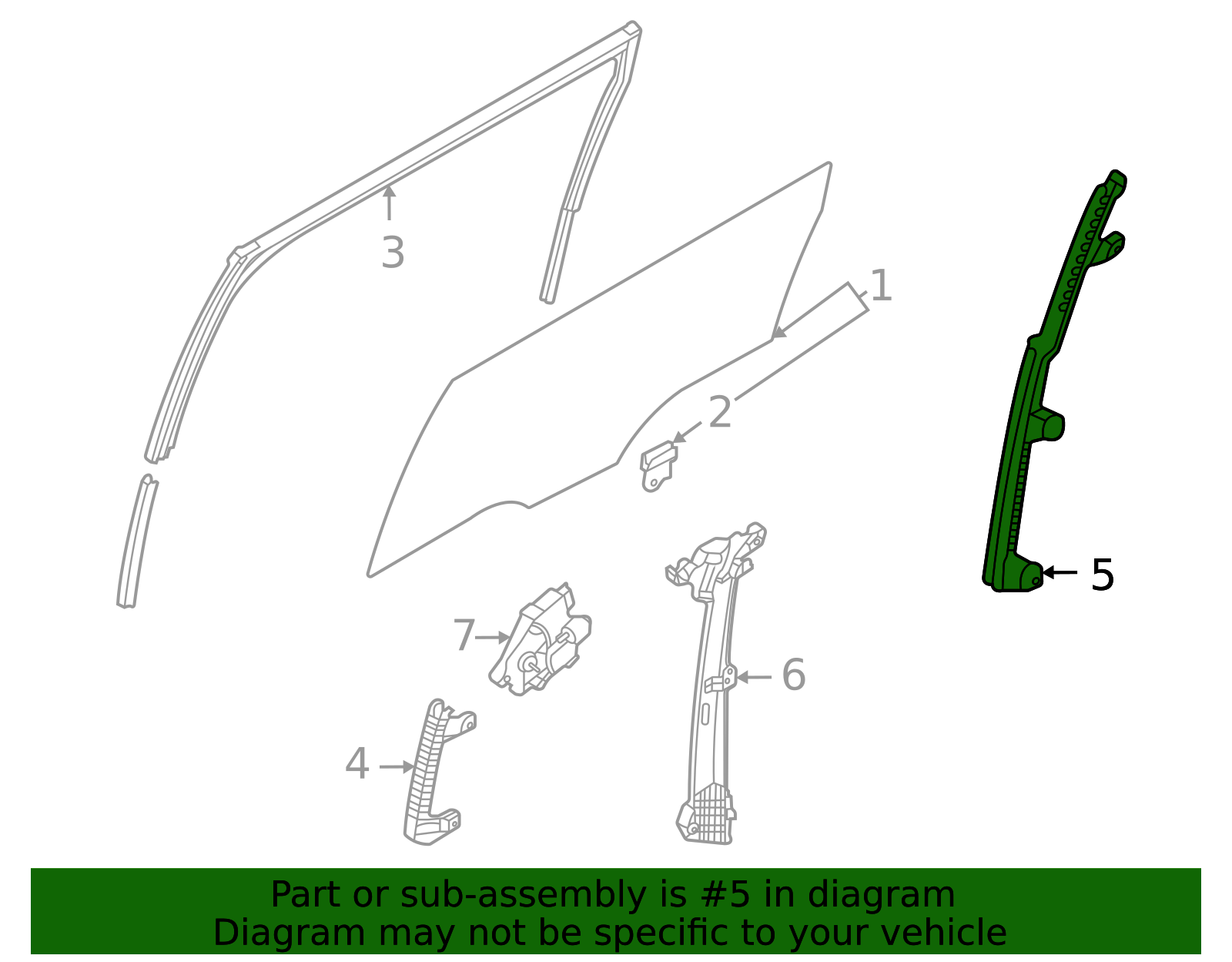 2022-2025 Kia Carnival Rear Guide 83560-R0000 | TascaParts.com