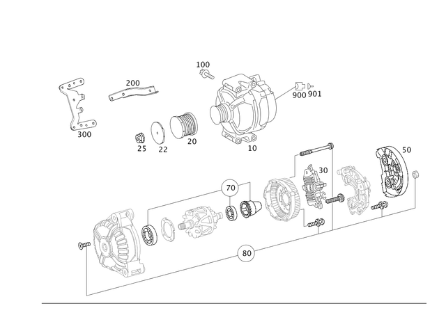 14154280264 - Electrical Equipment and Instruments: Alternator for Mercedes-Benz: S400 Image image