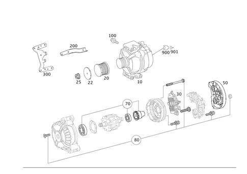 Alternator for 2012 Mercedes-Benz S400 #0