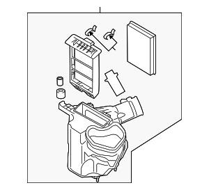 165001CA1A - : Air Cleaner Assembly for INFINITI: FX50 Image