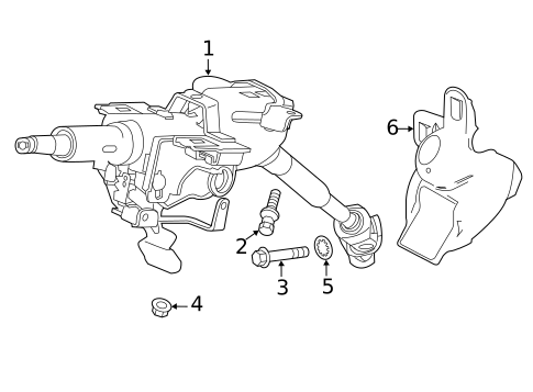 Steering Column Assembly for 2016 Honda CR-Z #0