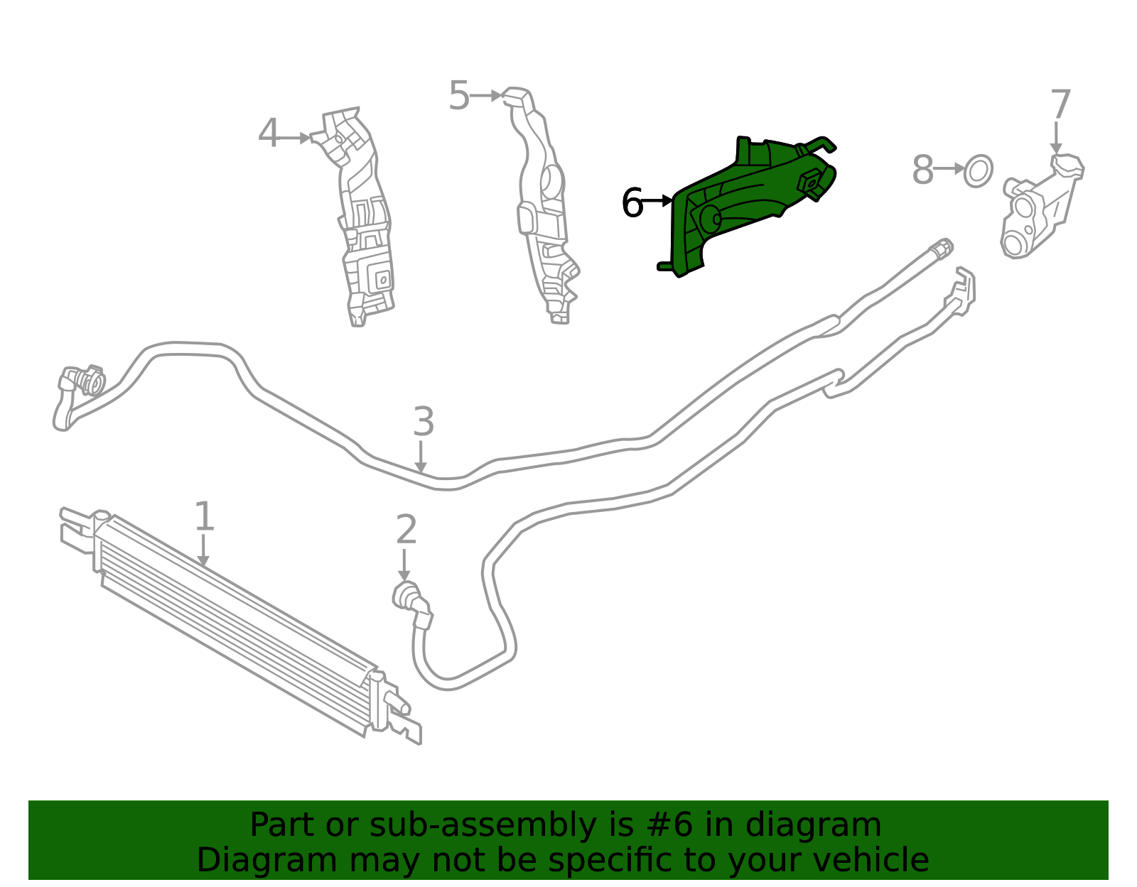 Genuine BMW 17-22-8-833-436 | Oil Cooler Line Bracket | FREE Shipping ...
