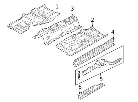 Floor & Rails for 2006 INFINITI G35 #0