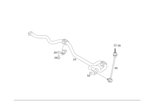 Torsion Bar, Front for 1994 Mercedes-Benz S500 #0