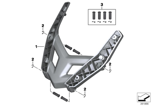 Motorcycle Trim Section, Windshield for 2011 BMW-Motorrad C 650 GT #24