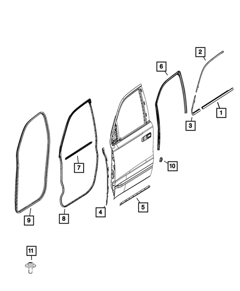 Weatherstrips and Seals for 2019 Ram 1500 #1