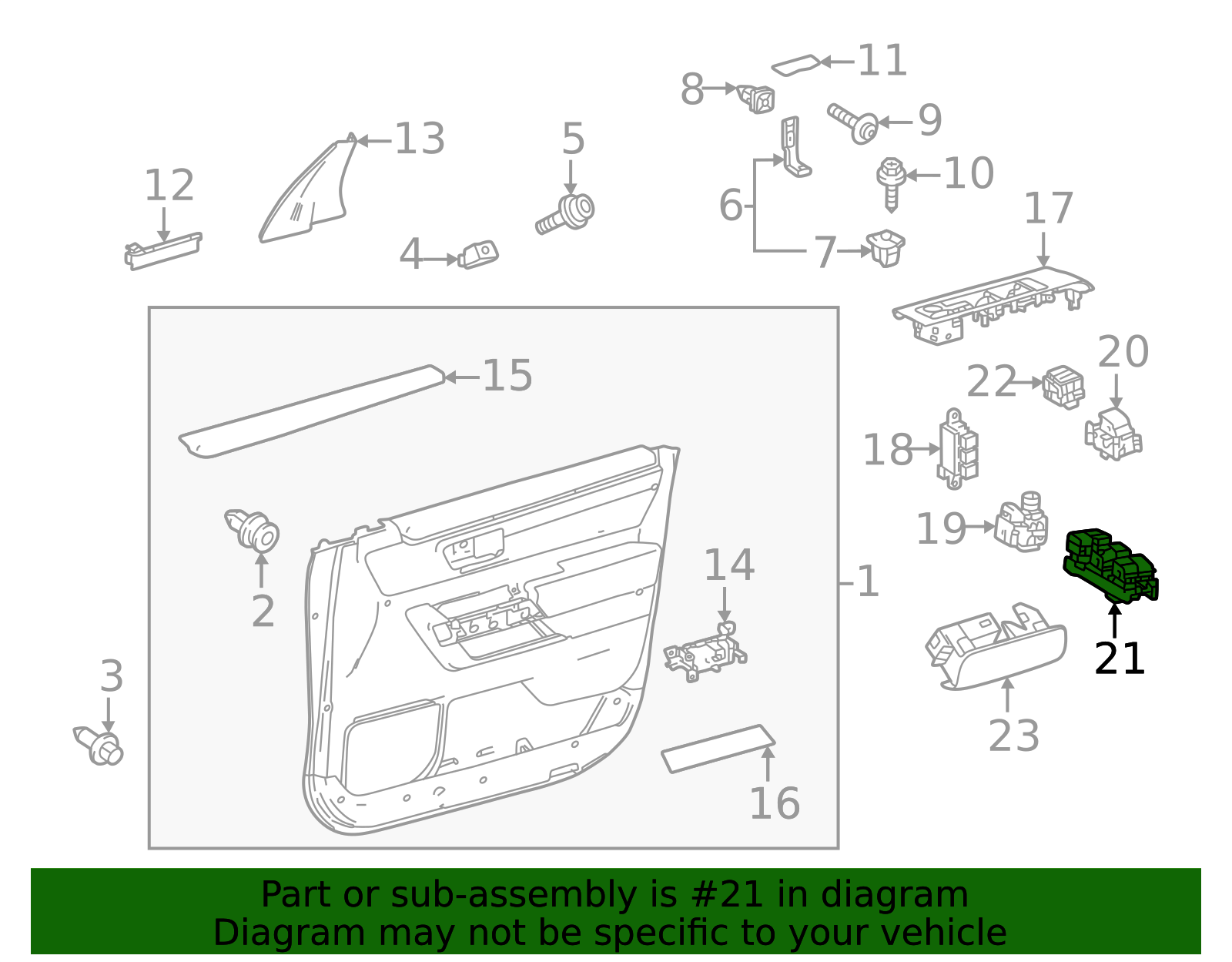 84040-0E131 - Window Switch 2023-2026 Toyota | Longo Toyota Parts