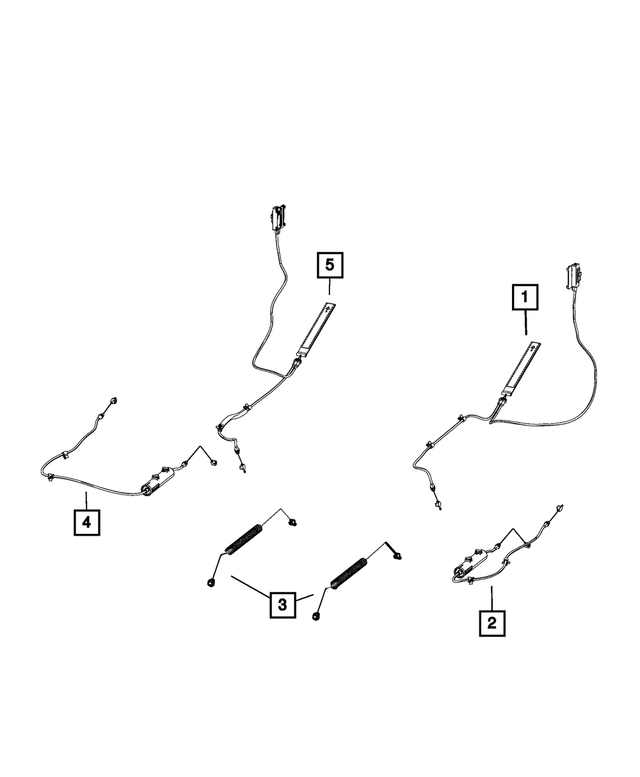 68351716AA - Interior Trim: Rear Seat Cable, Right Or Left for Mopar Image image