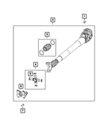 68206459AA - Front Axle; American Axle 235 MM Single Rear Wheel; Differential and Drive Line: Drive Shaft Boot Kit for Mopar Image