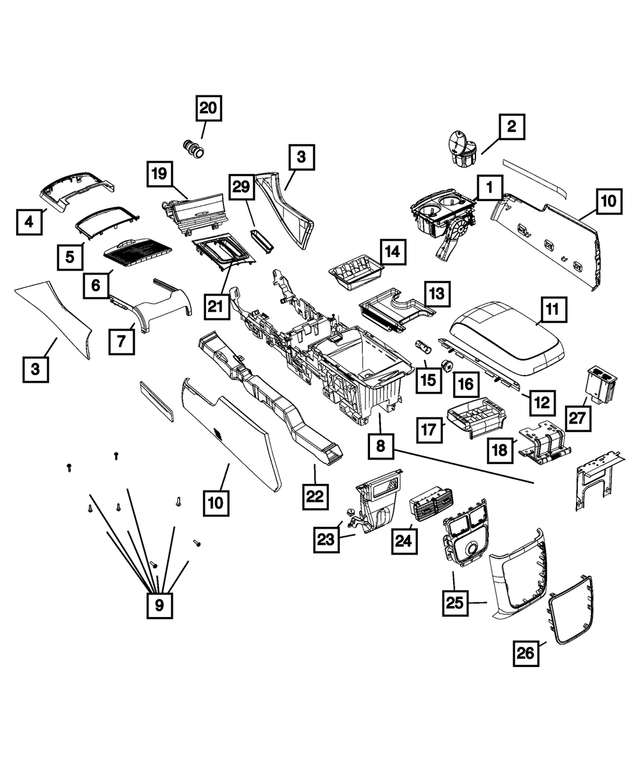 5YT24DX9AB - : Cupholder for Mopar Image