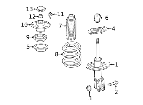 Struts & Components for 2014 Chevrolet Captiva Sport #0