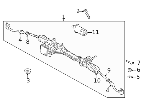 Steering Gear & Linkage for 2024 Genesis G80 #0