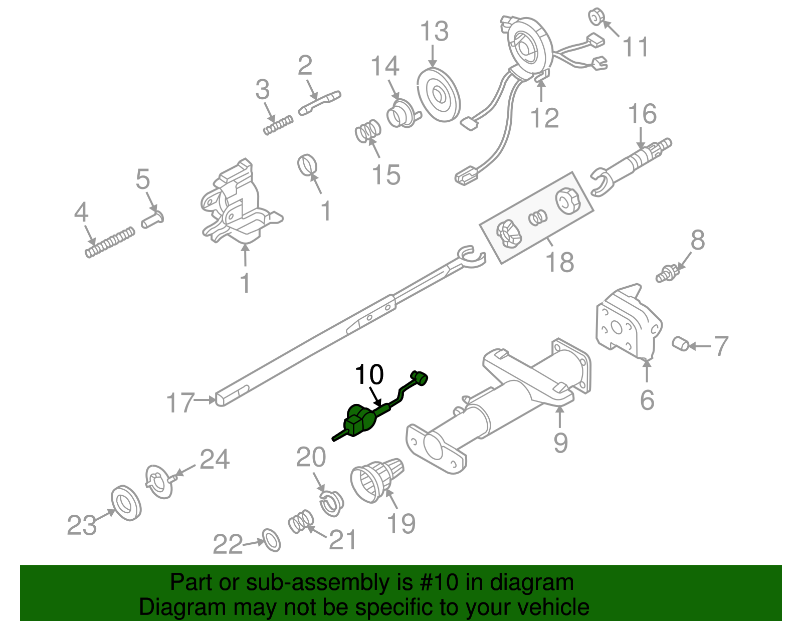 1995-2016 GM Automatic Transmission Shift Lock Control Actuator ...