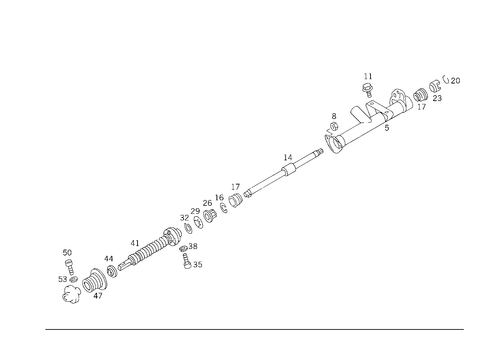 Steerg. Column Jacket Tube & Steerg. Shaft for 1993 Mercedes-Benz 400E #0