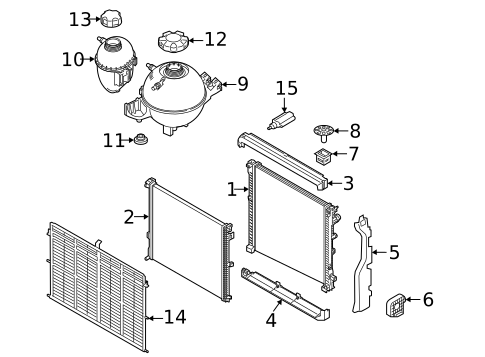 Radiator & Components for 2025 BMW X5 #0