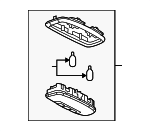 LMP25 - Body: Motorcraftâ„¢ Overhead Lamp for Ford Image