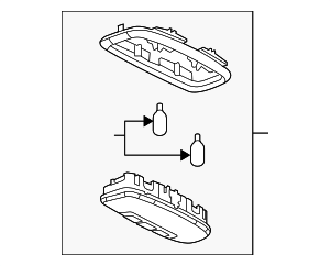 LMP25 - Body: Motorcraft™ Reading Lmp Assembly for Ford Image