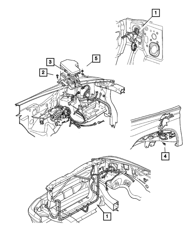56049031AD - Electrical: Headlamp To Dash Wiring for Mopar Image image