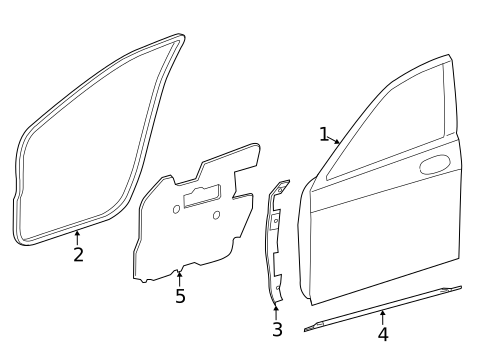 Door & Components for 2015 Mercedes-Benz S 63 AMG&reg; #1