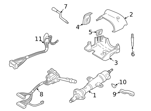 Shroud, Switches & Levers for 1997 Buick Regal #0