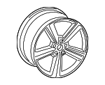 4KE601025D - : 2022-2025 Audi - Wheel, Alloy for Audi: e-tron S Sportback, e-tron Sportback, SQ8 e-tron, SQ8 e-tron Sportback Image