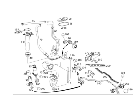 Windshield Washer for 2020 Mercedes-Benz SL450 #0
