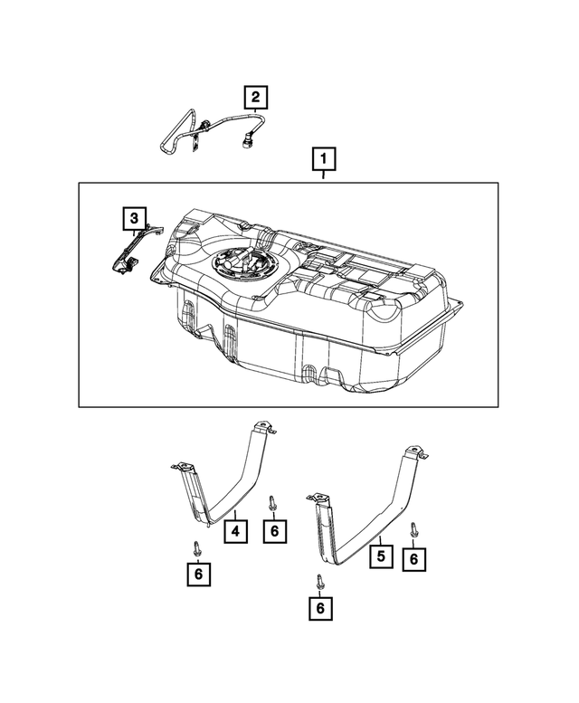 6503858 - Fuel: Hex Head Screw And Washer for Mopar Image image