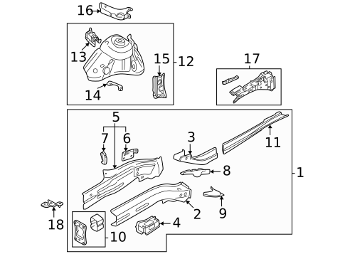 Structural Components & Rails for 2025 Volkswagen Taos #0