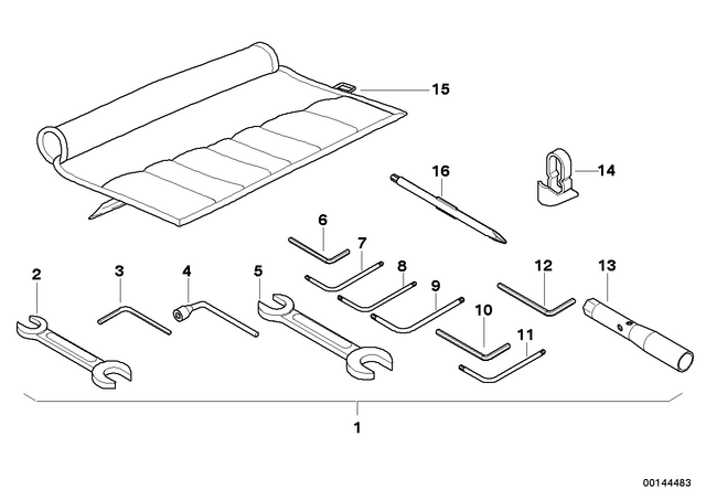 71117676887 - : Spark Plug Wrench for BMW-Motorrad Image