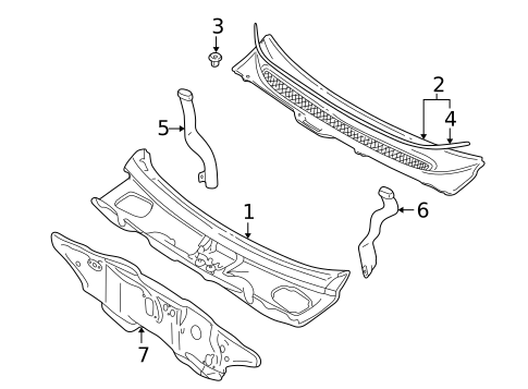 Cowl for 2006 Volvo S60 #0