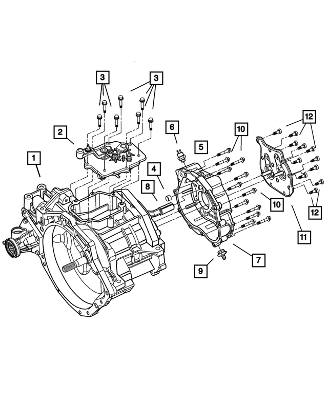 5134154AA - NVG Manual Transaxle 5 Speed: Shift Housing for Mopar Image
