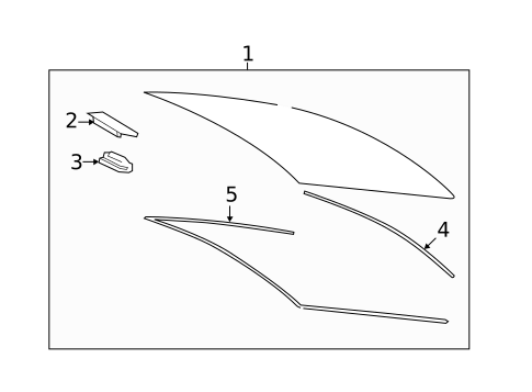Glass & Hardware - Back for 2018 Toyota Avalon #0